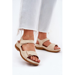 Patogūs moteriški platforminiai sandalai bežiniai Sadevale 200859