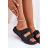 Moteriški Putų Sandalai Su Velcro Big Star RR274A527 Juodi | Šlepetės | jai24.lt