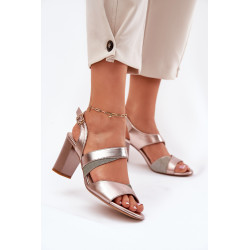 Moteriški Aukštakulniai Sandałai Sergio Leone SK866 Rožinė Aukso 200881