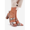 Moteriški Aukštakulniai Sandałai Sergio Leone SK866 Rožinė Aukso | Sandalai moterims | jai24.lt