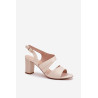 Moteriški Aukštakulniai Sandałai Sergio Leone SK866 Rožinė Aukso | Sandalai moterims | jai24.lt