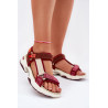 Moteriški Velcro sandalai D.Franklin DFSH406003 bordo | Sandalai moterims | jai24.lt