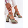 Moteriški Odiniai Basutės Su Kulnu Vinceza 77110 Smėlinės | Sandalai moterims | jai24.lt