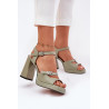 Moteriški Odiniai Basutės Su Kulnu Vinceza 77110 Smėlinės | Sandalai moterims | jai24.lt