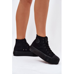 Moteriški Platforminiai Sportbačiai Big Star RR274742 Juodi 200909