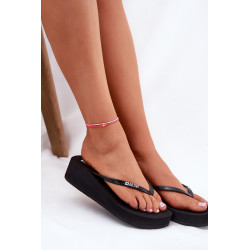 Moteriški platforminiai šlepetės Big Star RR274A549 juodos 200915