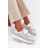 Moteriški Odiniai Sneakers Ant Platformos D&A LR51-796 Sidabriniai | Kedai | jai24.lt