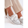 Moteriški Odiniai Sneakers Ant Platformos D&A LR51-796 Sidabriniai | Kedai | jai24.lt