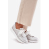Moteriški Odiniai Sneakers Ant Platformos D&A LR51-796 Sidabriniai | Kedai | jai24.lt