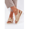 Moteriški odiniai platforminiai sandalai Artiker 56C0919 beige | Sandalai moterims | jai24.lt