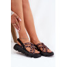 Moteriški Platforminiai Sandalai Su Diržais Leopardo Rašto Filamira | Sandalai moterims | jai24.lt