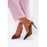 Puikuojantis Aukštakulniai Batai Leopardas Rudas Kemonia | Sandalai moterims | jai24.lt