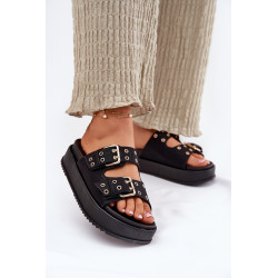 Moteriški Batai Su Sagtimis Ant Platformos Bežiniai Nilatha 200980