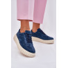 Suede Moteriški Platforminiai Sneakers Tamsiai Mėlyna Rilwena | Kedai | jai24.lt