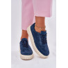 Suede Moteriški Platforminiai Sneakers Tamsiai Mėlyna Rilwena | Kedai | jai24.lt