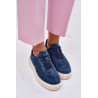 Suede Moteriški Platforminiai Sneakers Tamsiai Mėlyna Rilwena | Kedai | jai24.lt