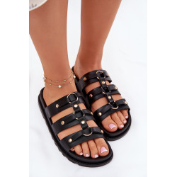 Moteriški Sandalai Su Dirželiais Juodi Pasiriela 201017
