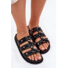 Moteriški Sandalai Su Dirželiais Juodi Pasiriela | Šlepetės | jai24.lt