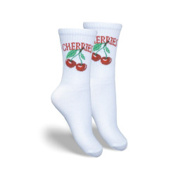 Vaikiškos Jaunimo Kojinės CHERRIES Baltos 201033