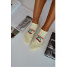 Moteriškos Ankle Kojinės CHERRIES Baltos | Kojinės moterims | jai24.lt