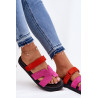 Moteriški Šlepetės Su Velcro Vinceza 17401 Žalia-Rožinė | Šlepetės | jai24.lt