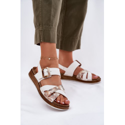 Moteriški Šlepetės Su Sagtimi Inblu GS000056 Baltos 201058