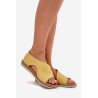 Odinės Moteriškos Šlepetės Artiker 46C1015 Geltonos | Sandalai moterims | jai24.lt