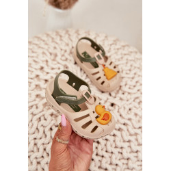 Vaikiški Sandaalai Su Velcro 83619 Bežiniai Ipanema Summer XV Baby 201097