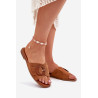 Klasikiniai Moteriški Lygūs Sandalai Bežiniai Scazze | Šlepetės | jai24.lt