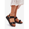 Moteriški Pleištiniai Batai Juodi Monera | Sandalai moterims | jai24.lt