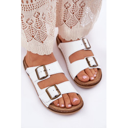 Moteriški Odiniai Šlepetės Su Aiškumu Inblu AA0002KU Baltos 201138