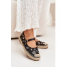 Tinklinės espadrilės su siuvinėjimu ant platformos juodos Laxisa | Espadrilės | jai24.lt