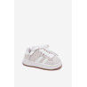Vaikiški Sportiniai Batai Sneakers Su Širdelėmis Balti Mirelle | Kedai vaikams | jai24.lt