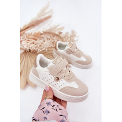 Sportiniai Batai Sneakers Mergaitėms Su Velcro Bežiniai Zarina 201167