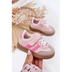 Sportiniai Bateliai Sneakers Vaikams Su Velcro Rožiniai Adelina 201168