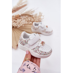 Vaikiški sneakers sportiniai batai vienaragiai balti Thalia 201172