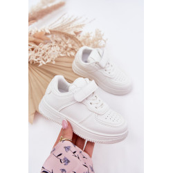 Vaikiški Sportiniai Batai Iš Eko Odos Balti Liora 201178