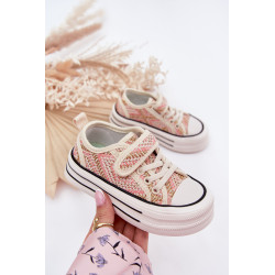 Mergaičių Velcro Sportbačiai Rožiniai Zelina 201179