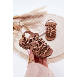 Mergaičių Vaikiški Sandalai Iš Eko Oda Leopardas Mariana 201183