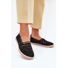 Nėriniuotos Espadrilles Moterims Juodos Adelira | Espadrilės | jai24.lt