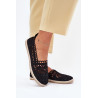 Nėriniuotos Espadrilles Moterims Juodos Adelira | Espadrilės | jai24.lt