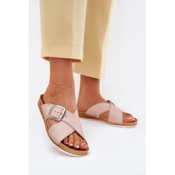 Odiniai Moteriški Šlepetės Su Sagte Rožinės Inblu VO0004GU 201205