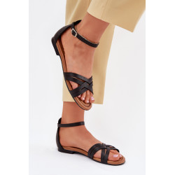 Moteriški Odiniai Šlepetės Ant Lygio Kulno Maciejka 07029-01 Juodi 201207