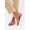 Moteriški Odiniai Sandalai Su Mažu Kulnu Maciejka 06947-25 Auksiniai | Sandalai moterims | jai24.lt