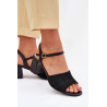 Moteriški Aukštakulniai Sandalai Juodi Sarena | Sandalai moterims | jai24.lt