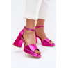 Lakuoti Moteriški Batai Ant Kulno Fuksija Marila | Sandalai moterims | jai24.lt