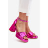 Lakuoti Moteriški Batai Ant Kulno Fuksija Marila | Sandalai moterims | jai24.lt