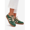 Moteriški Suede Sportbačiai Žali Sirella | Kedai | jai24.lt