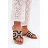 Moteriški Lygūs Sandalai Rudi Vereya | Šlepetės | jai24.lt