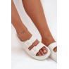 Moteriški Putų Šlepetės Su Sagtimis Vinceza 76056 Baltos | Šlepetės | jai24.lt